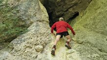 Las Hombre Rogue Hiker Mid GORE-TEX se comportan muy bien en roca.
