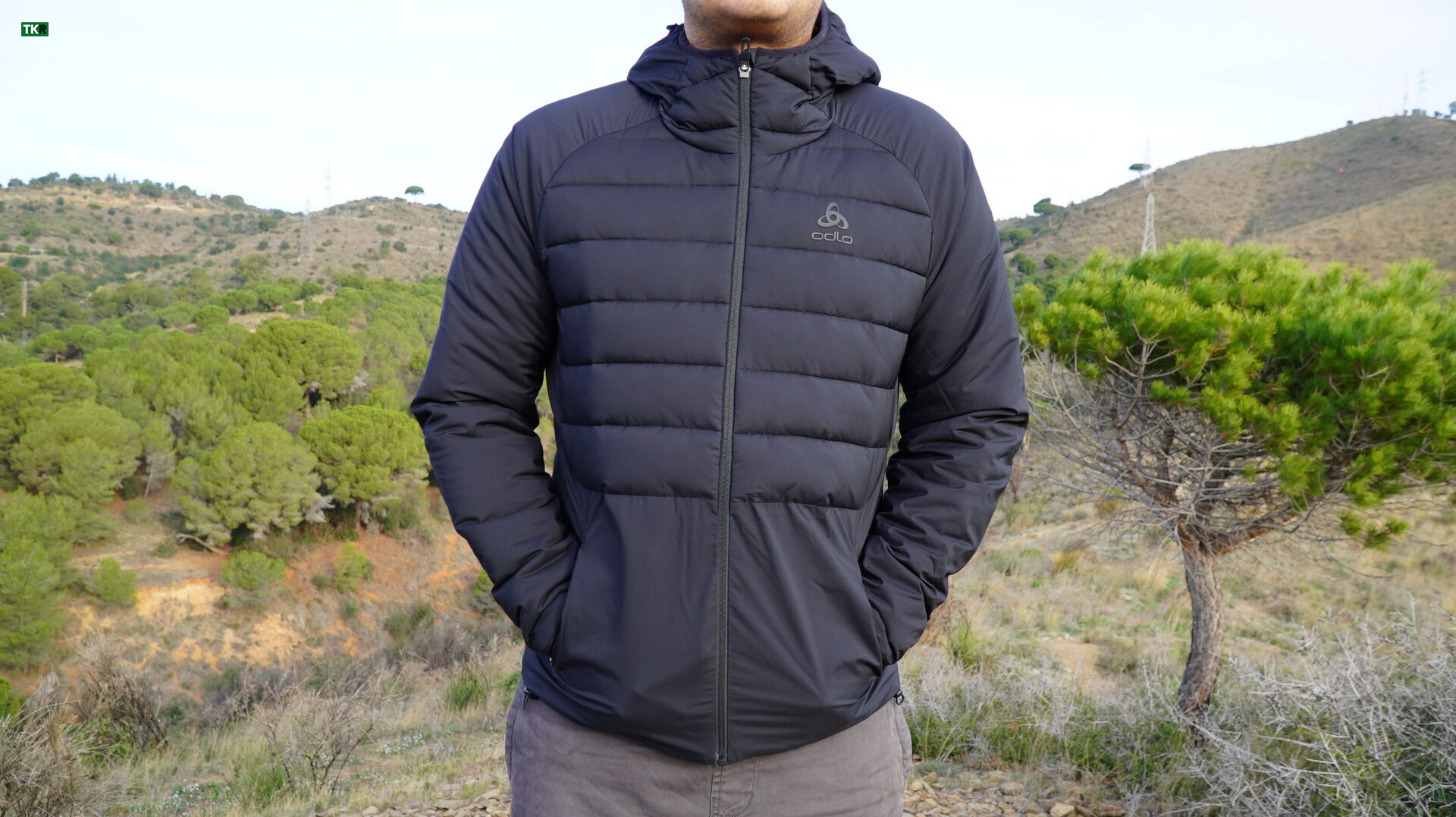 Chaqueta de esquí con relleno de Primalof Thermoplume, impermeable y  transpirable.