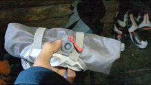 Plegado despu�s de que es rompiera la funda