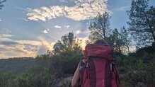 Salida tubo bolsa de hidratacin de la VAUDE Brenta 28W 