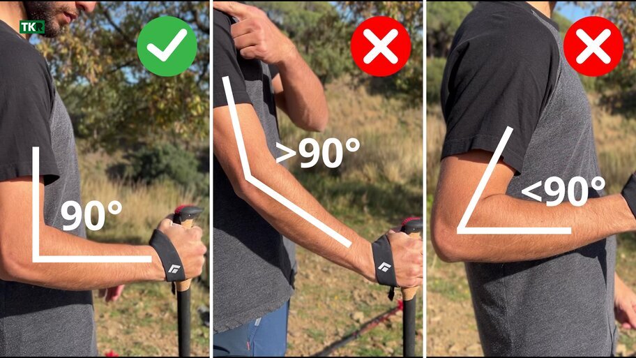 �ngulo recto en el brazo