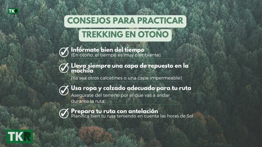 Consejos para planificar rutas otoñales de Trekking Consejos para planificar rutas otoñales de Trekking