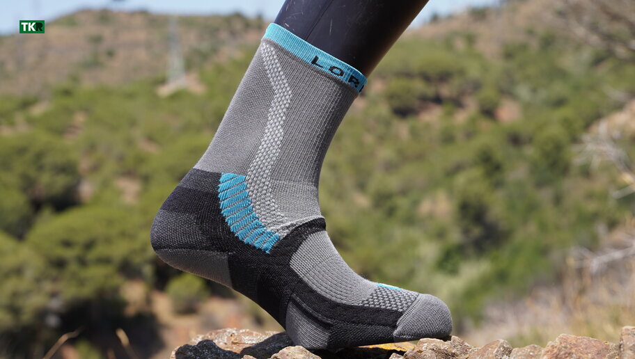 ☆+8000 CALCETINES TREKKING - AZUL/ANTRACITA/GRIS