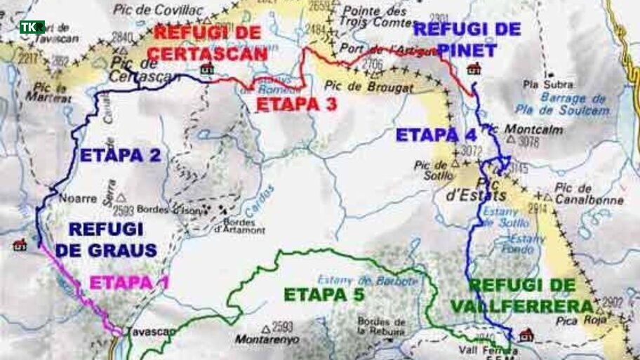 Mapa de la Ruta