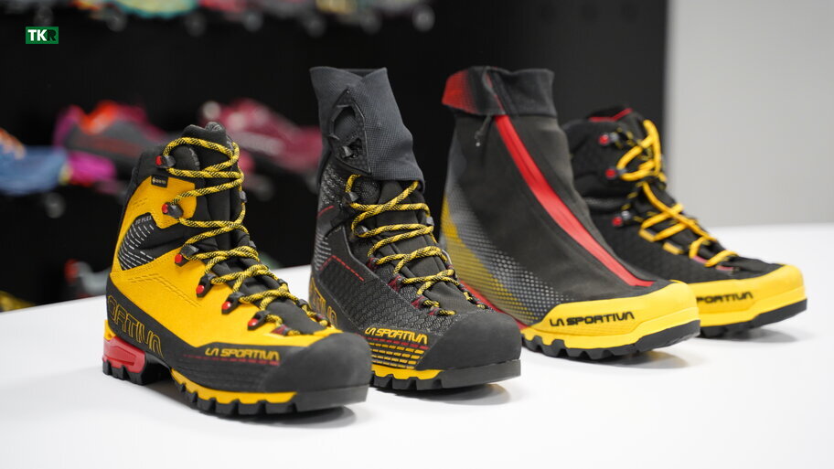 Por orden: Aequilibrium Leather y ST GTX, Aequilibrium Top GTX y Trango Alpine GTX 